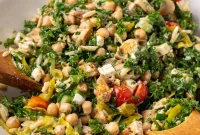 Chicken and Chickpea Salad with Lemon Herb Dressing