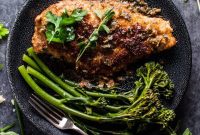 Parmesan Crusted Chicken with Fresh Herb Sauce