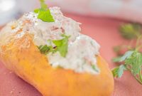 Cottage Cheese–Stuffed Baked Potatoes with Chives and Bacon