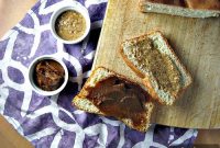 Pumpkin Pomegranate Butter English Muffin Bread with Homemade Peanut Butter