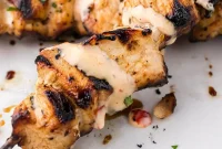 Spicy Bang Bang Chicken Skewers Recipe for Grilled Poultry