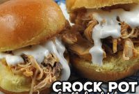 Slow Cooker Buffalo Chicken Sliders with Tangy Ranch Slaw
