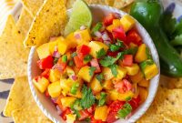 Quick Peach and Mango Salsa Recipe — Fresh Fruit Salsa for Chips
