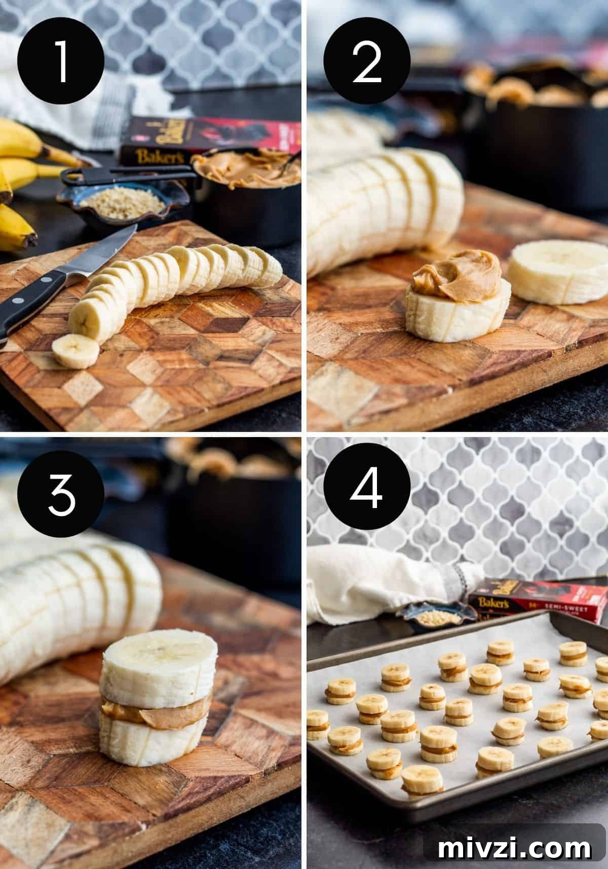 Four prep image collage showing steps 1-4 of recipe.
