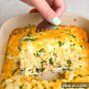 Cheesy Hashbrown Breakfast Casserole with Sausage and Eggs 11 breakfast casserole with hashbrowns