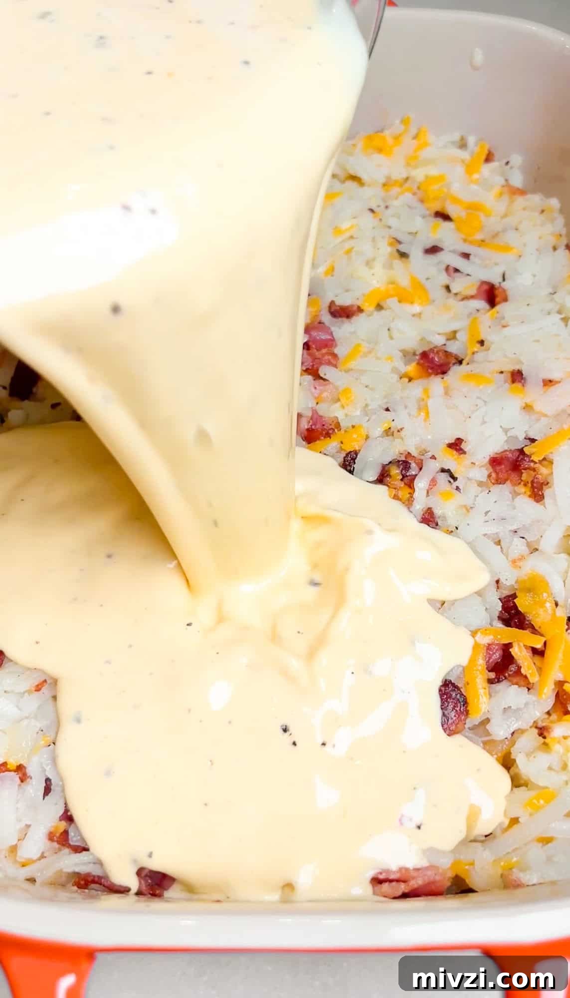 Cheesy Hashbrown Breakfast Casserole with Sausage and Eggs 7 Breakfast casserole with hashbrows