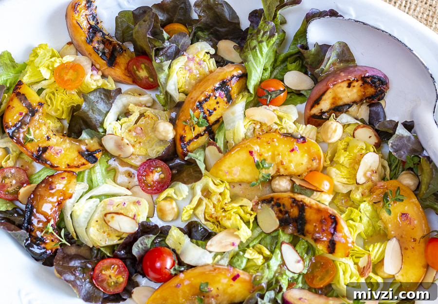 Grilled Peach Salad