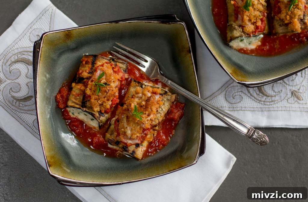Grilled Eggplant Rollatini