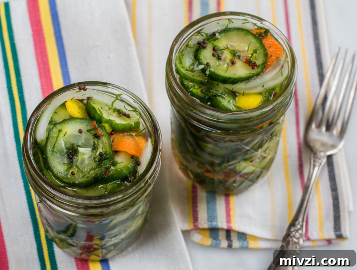 Quick Dill Refrigerator Pickles