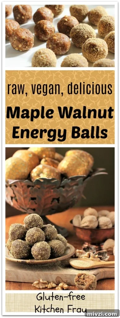 Maple Walnut Energy Bites: High-Protein Snack Recipe 10 No-bake Maple Walnut Energy Balls - sweet nutty little bites