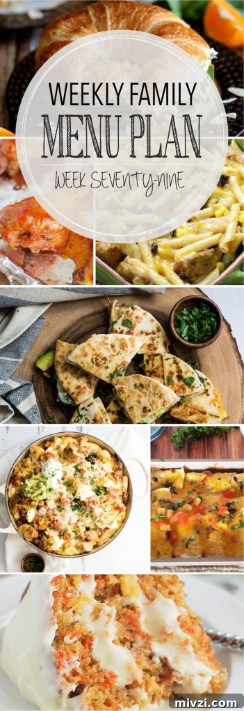 Weekly Family Meal Plan 79 | Melanie Makes