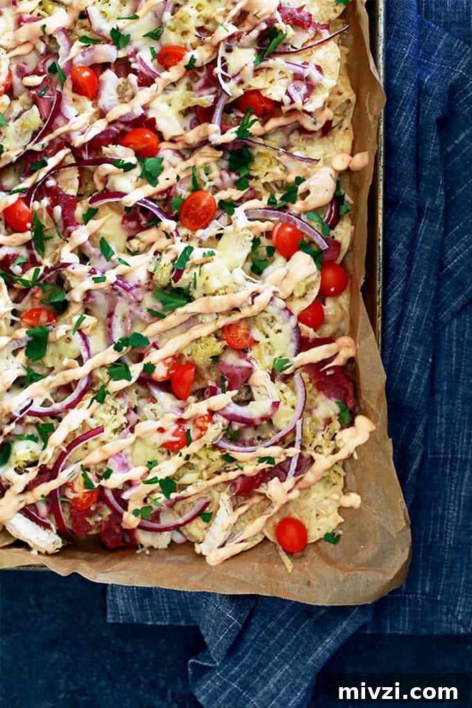 Chicken Reuben Sheet Pan Nachos | Melanie Makes