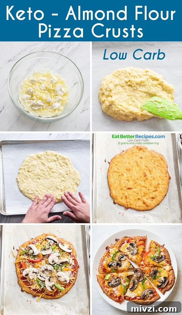 Low carb pizza crust step by step photos