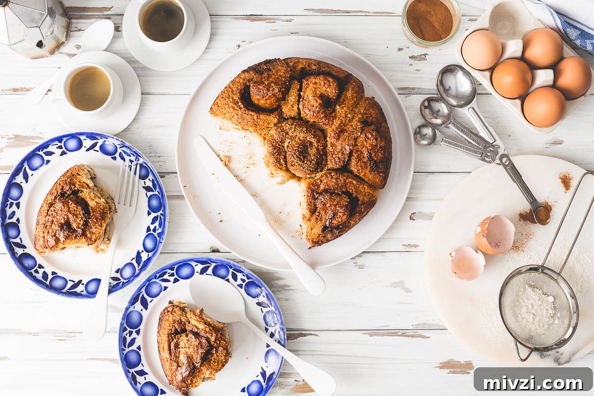 It's said that our sense of smell invokes profound feelings and emotions within us. Baking this spelt cinnamon bun cake put that to the test and confirmed that a tantalising aroma can put my brain into sensory overload. This recipe is loaded with cinnamon and cardamom infused with soy milk to make a sweet bake which is a traditional Scandinavian treat and for good reason, because it's utterly irresistable!