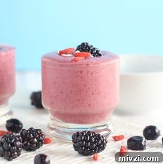 18 Creamy Smoothies Without Banana: Delicious Dairy-Free Recipes 13 Blueberry, strawberry, and raspberry smoothie