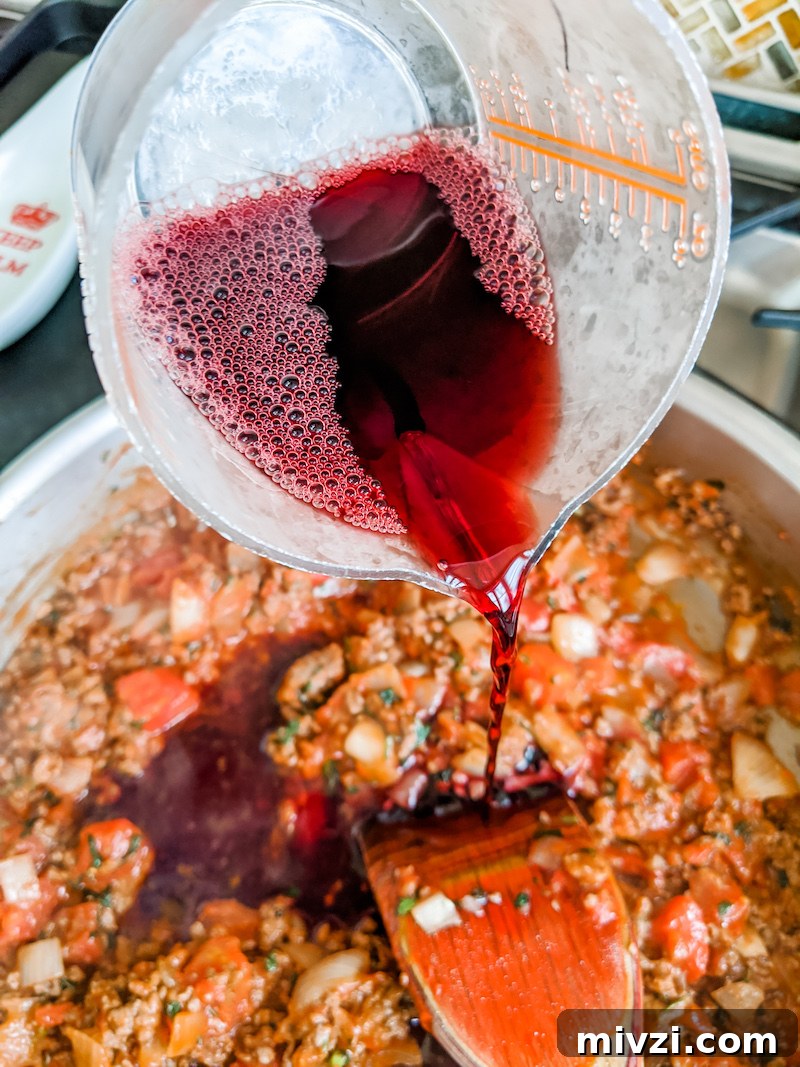 Easy Ragu Sauce with Wine