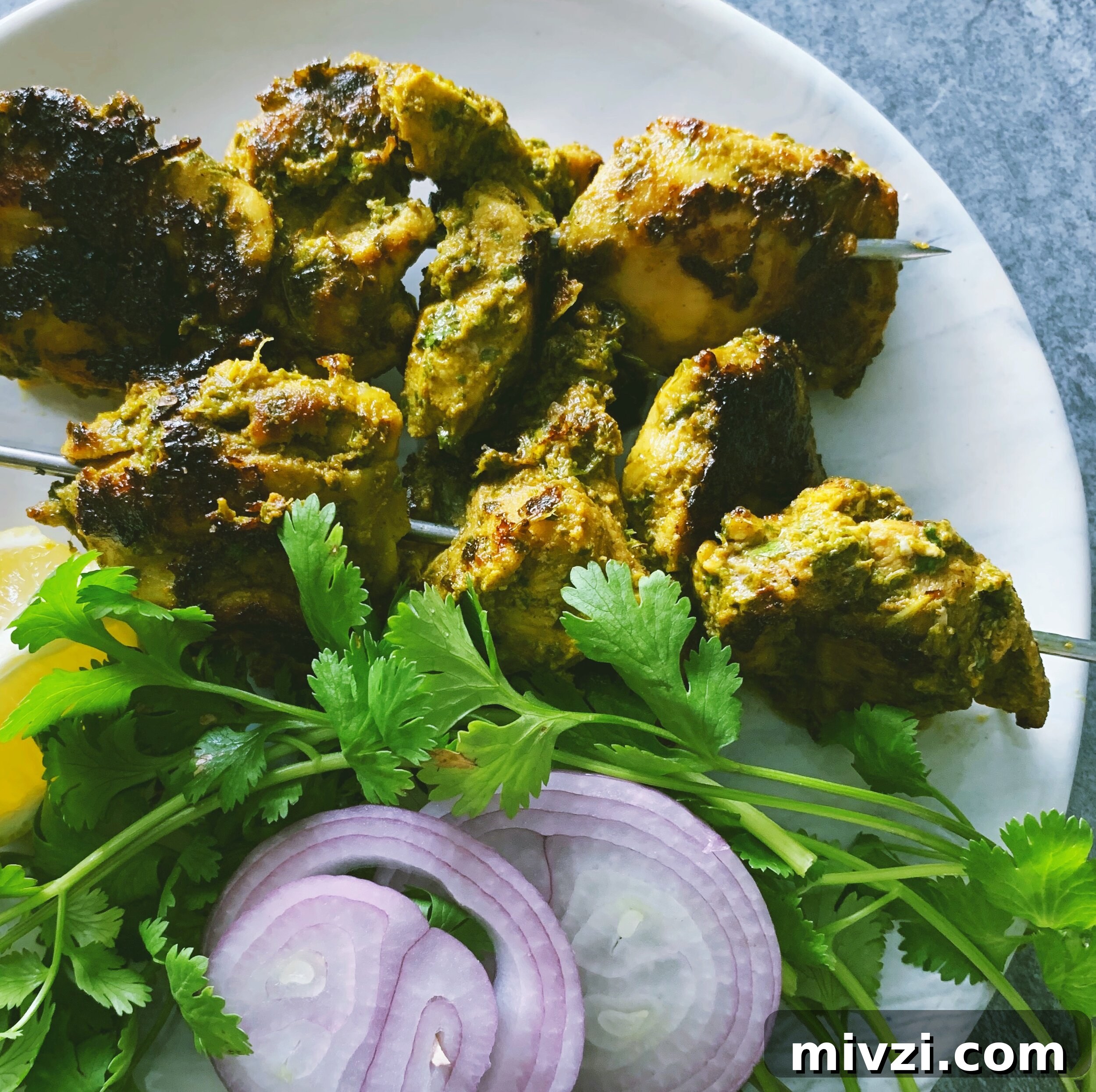 Paleo Hariyali Chicken Tikka