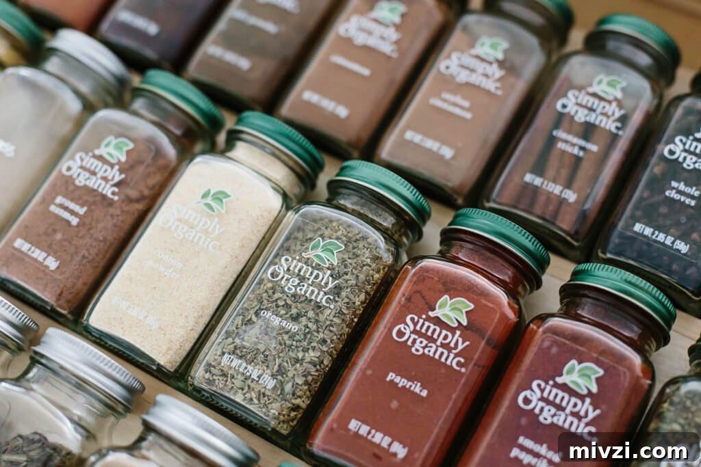 My spice drawer is pivotal to cooking healthy recipes. So today I'm sharing how I organize my spice drawer and giving you a few tips for dried spices. #SpiceOrganization #SpiceDrawer #SpiceRack #KitchenOrganization #KitchenIdeas