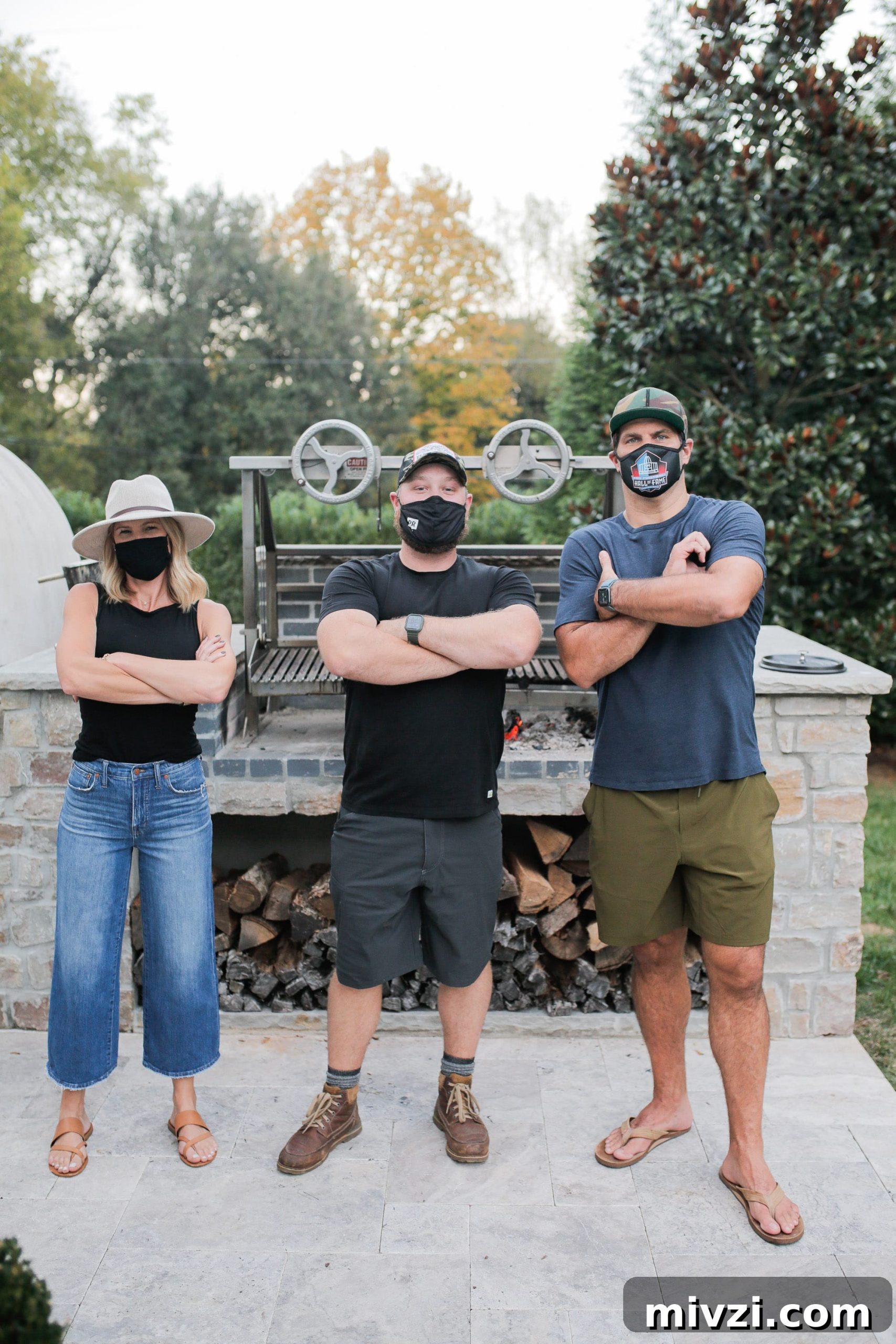 Landyn, her husband Steve and Derek cooking together.