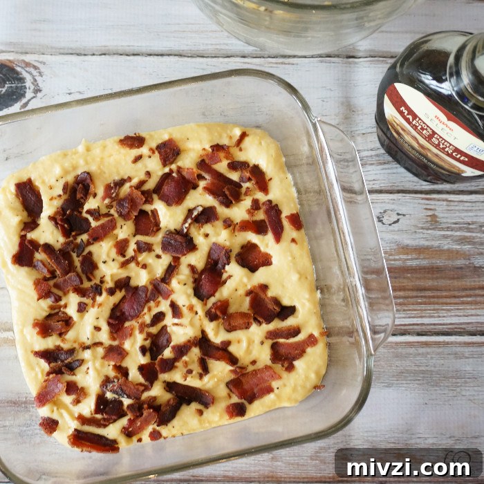 Maple Bacon Cornbread Recipe — Sweet Savory Skillet Cornbread 5 Maple Bacon Cornbread. Sweet and savory maple bacon cornbread, a simple twist on cornbread mix that takes 25 minutes.