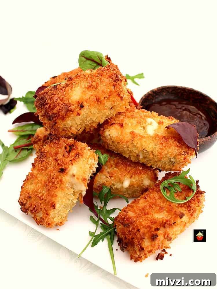 Mac N Cheese Party Bites are a great little snack, perfect for parties and snacks. No frying either! Macaroni, cheese, bacon and crabmeat in delicious panko breadcrumbs. YUMMY!