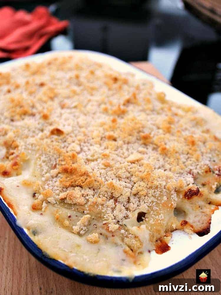Bacon and Crab Mac n Cheese is a delicious side or main dish, with a rich creamy cheese sauce and amazing flavors from smokey bacon and crabmeat. Really tasty!