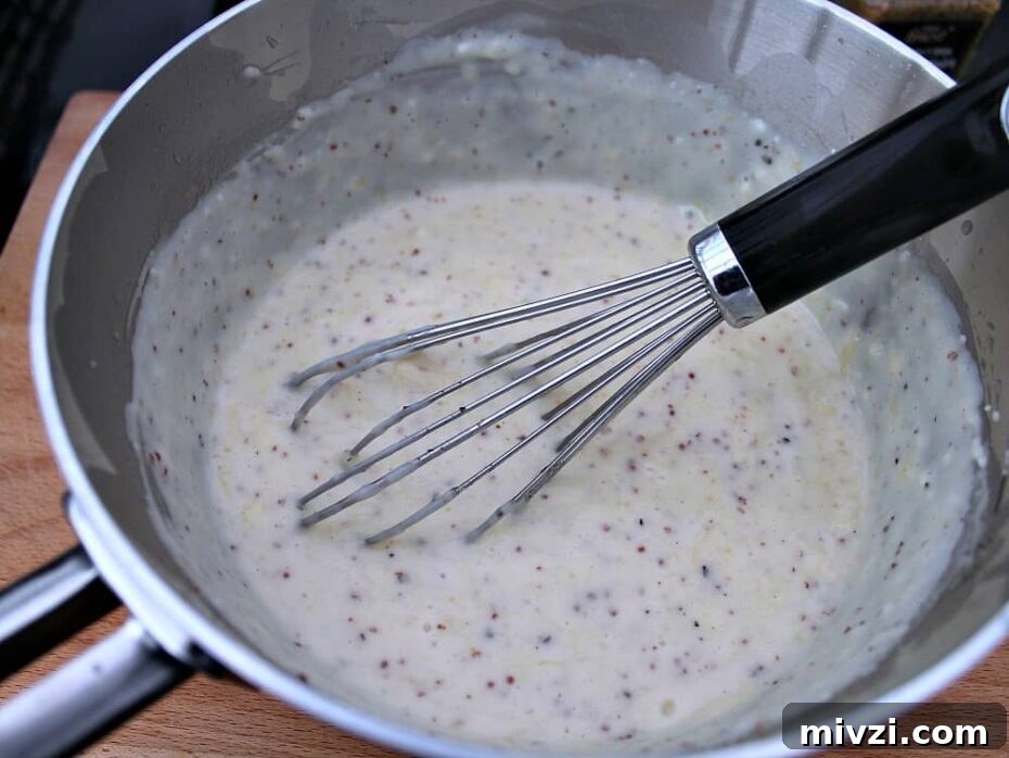 Bacon and Crab Mac n Cheese, make the cheese sauce
