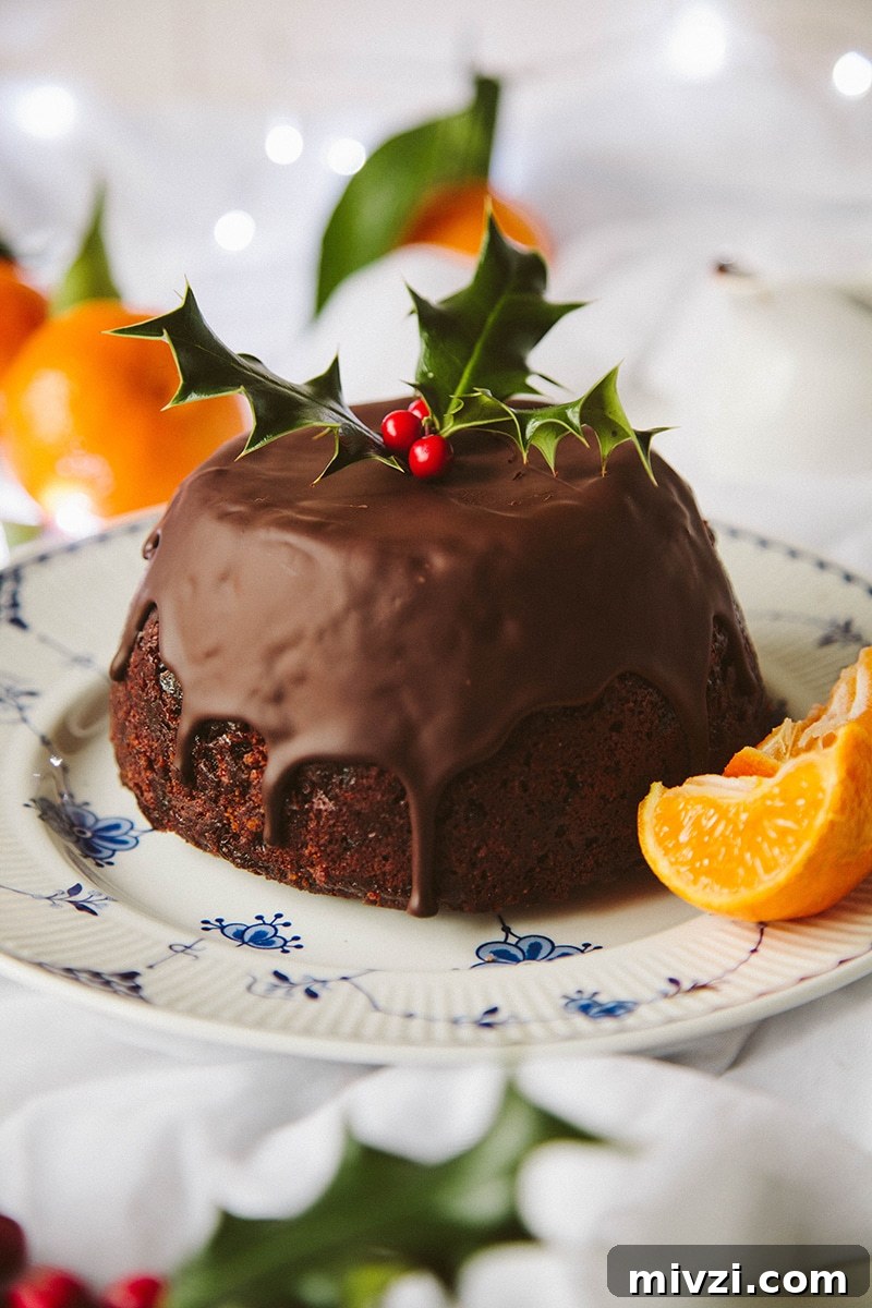 Vegan Chocolate Orange Christmas Pudding Recipe 3 Chocolate Orange Vegan Christmas Pudding