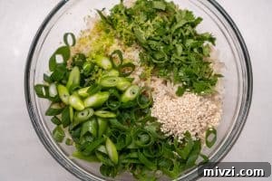 Finished scallion rice