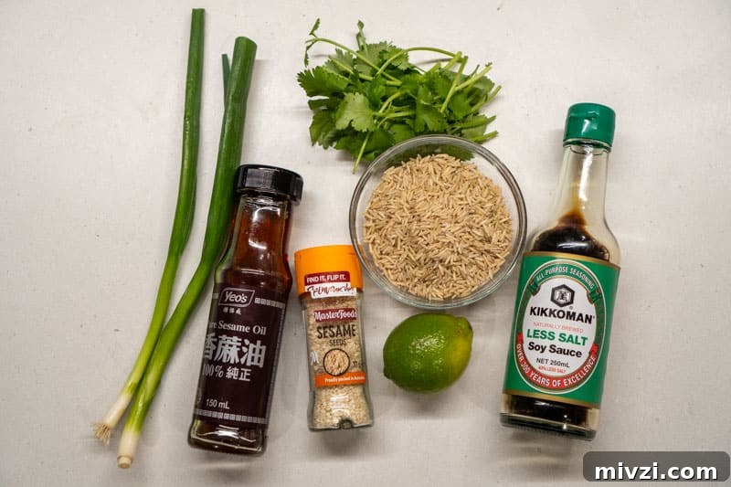 Ingredients for this rice recipe