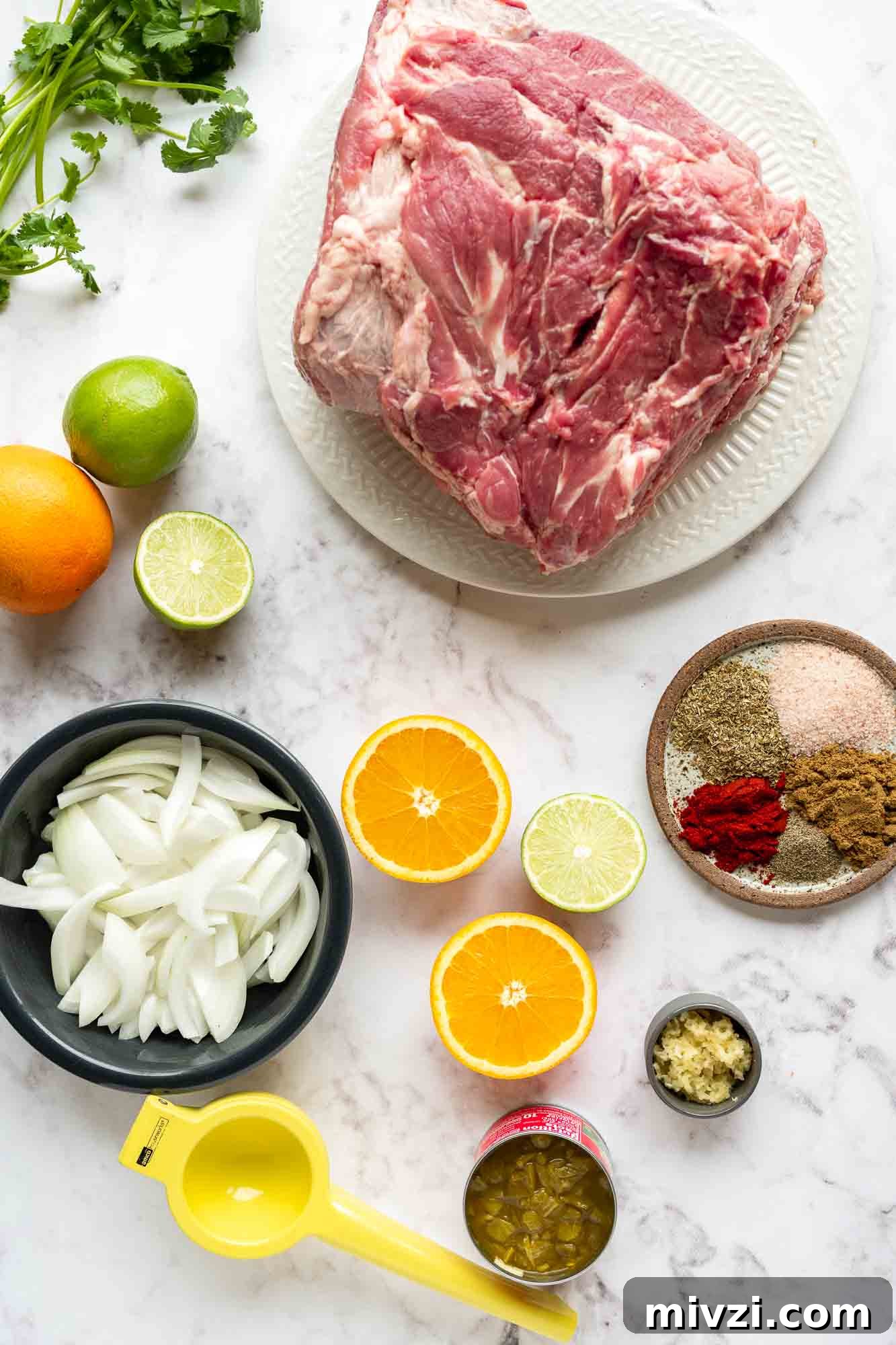 Tender Instant Pot Carnitas Recipe for Quick Mexican Pulled Pork 3 Ingredients needed for Instant Pot Carnitas.