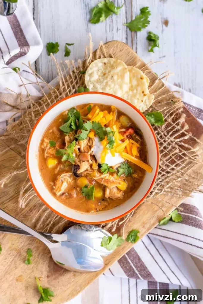 This Instant Pot chicken chili is one of the easiest meals to make and is the perfect warming meal for a cold night.You can also make it in the slow cooker!