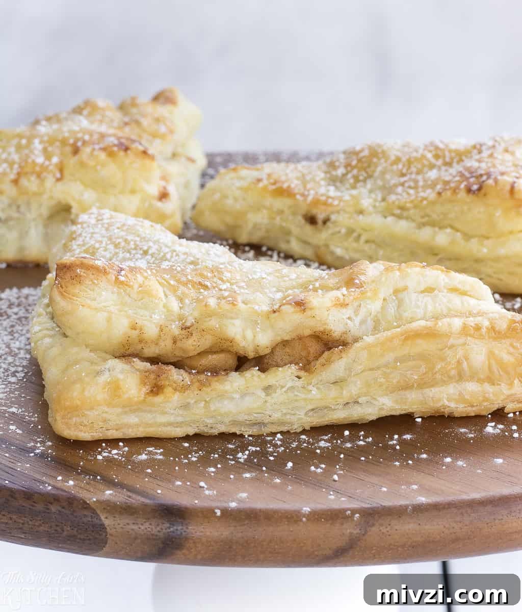 Fried Apple Turnovers, puff pastry filled with stove-top homemade fried apples! Fried Apple Turnovers, puff pastry filled with stove-top homemade fried apples!