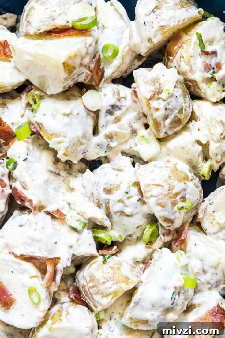 Loaded ranch potato salad