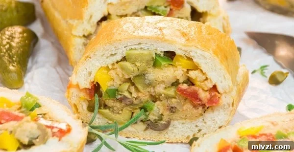 Mediterranean picnic loaf (Patafla)