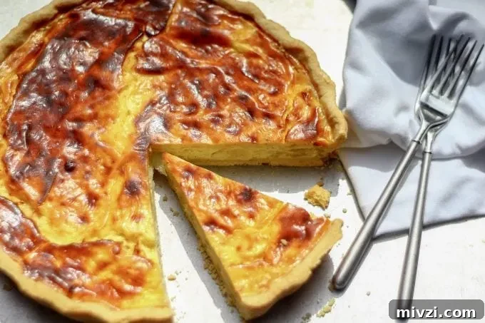 Cheese and onion quiche