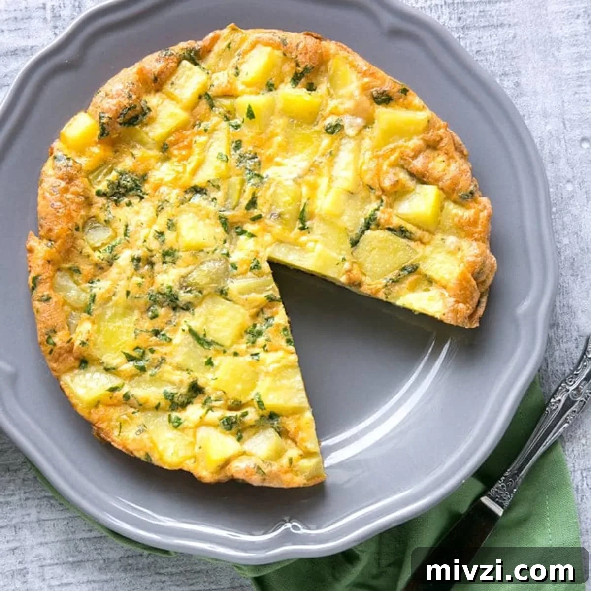 Authentic Italian potato frittata