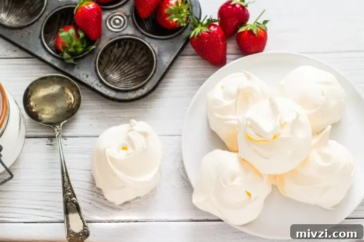 Homemade meringues