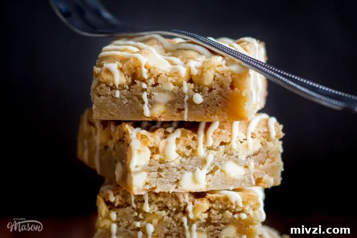 White chocolate blondies
