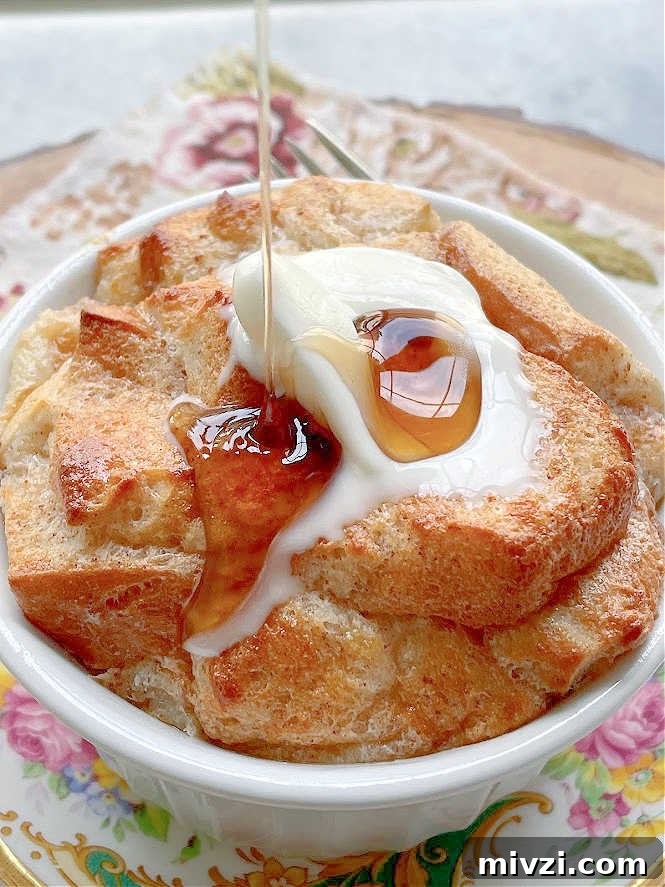 pouring maple syrup over air fryer french toast