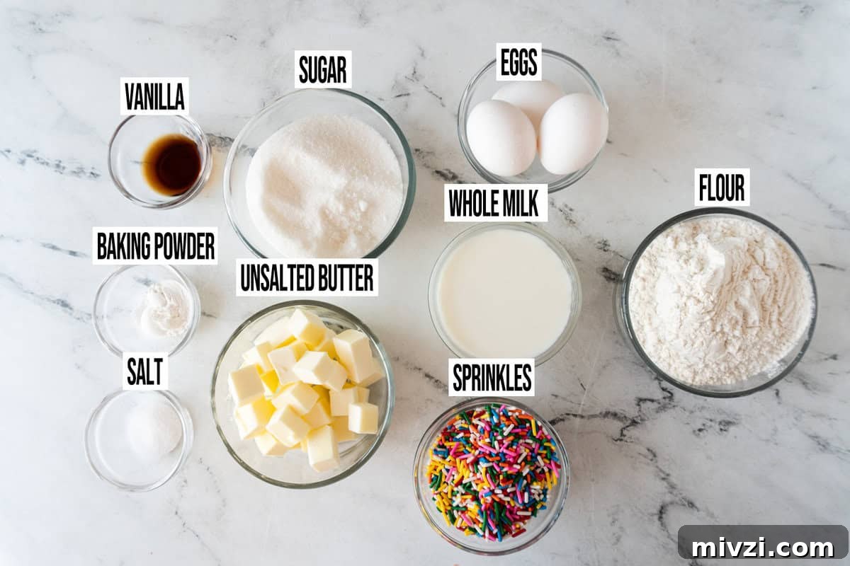 Delicious Birthday Cupcake Recipes for Any Celebration 4 birthday cupcake ingredients.