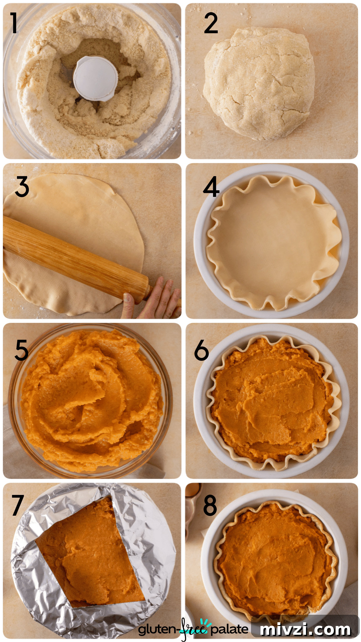 Gluten-Free Sweet Potato Pie Recipe: Simple, Creamy Dessert 6 Gluten-Free Sweet Potato Pie process steps