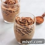 chocolate mousse with peanut butter