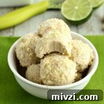 No Bake Key Lime Pie Bites- Low carb, Paleo & Vegan