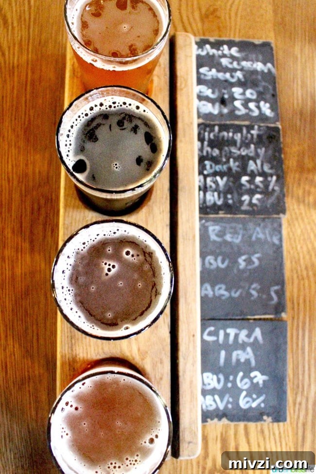 Vancouver BC Breweries: Big Rock Brewery beer sampler