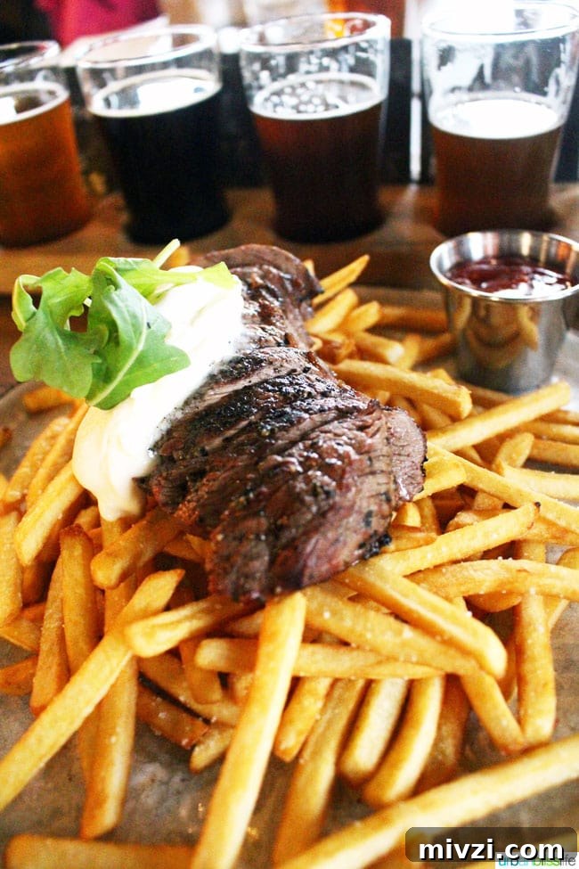 Big Rock Brewery steak frites