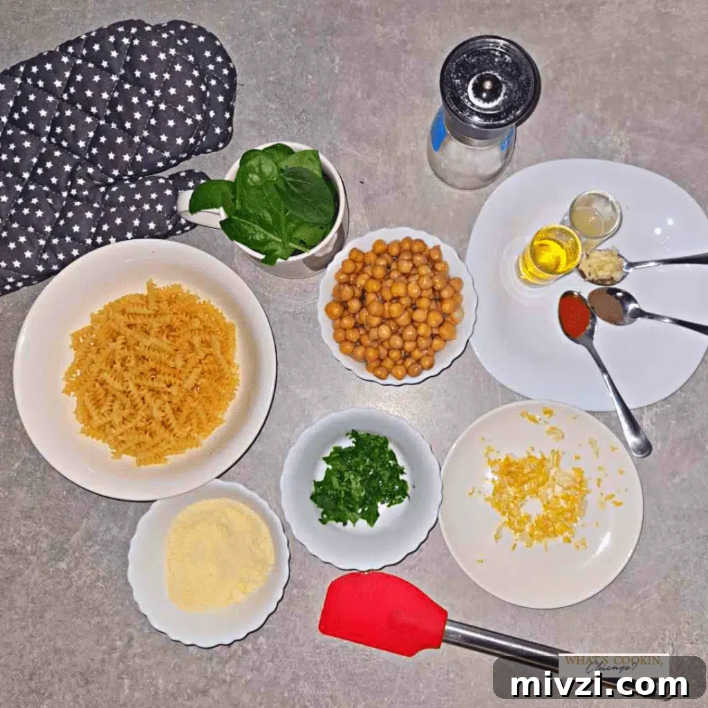 Chickpea Pasta with Spinach: Quick Protein-Packed Dinner Recipe 2 Chickpea Pasta with Spinach ingredients