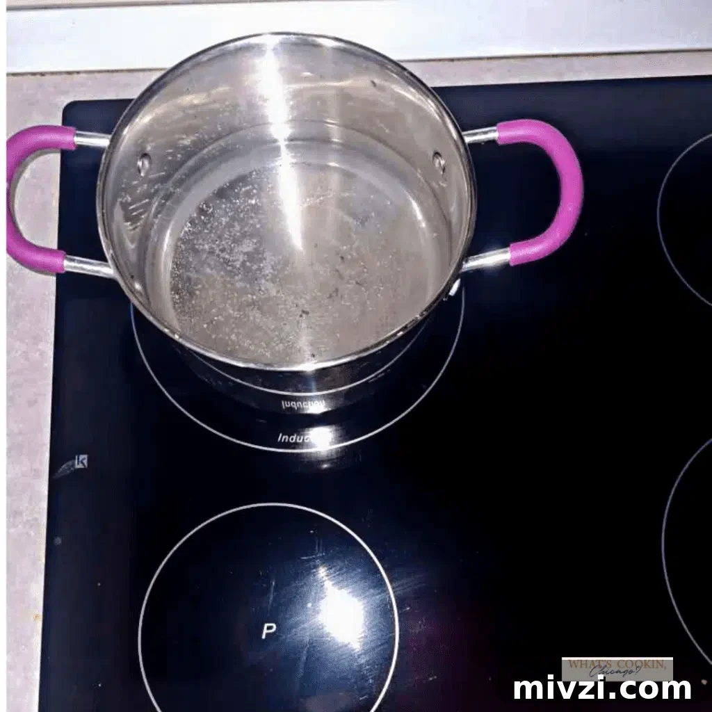 Chickpea Pasta with Spinach: Quick Protein-Packed Dinner Recipe 3 boiling water