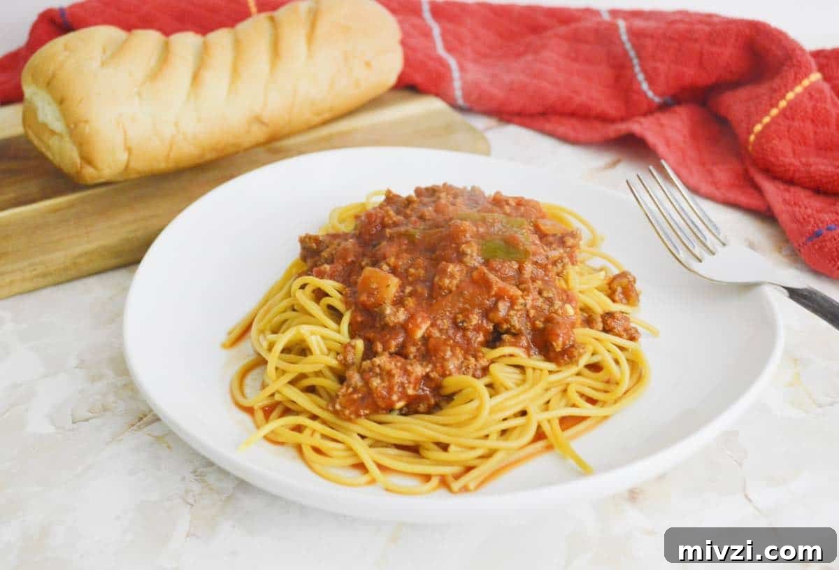 Ground beef slow cooker spaghetti sauce 