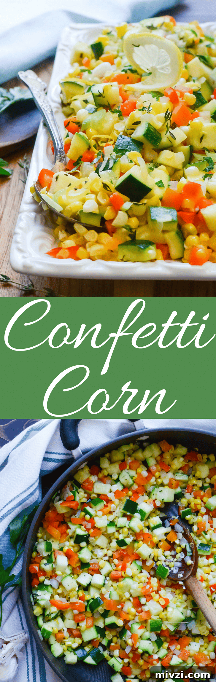 Confetti Corn: Colorful Baked Corn Recipe with Rainbow Veggies 11 Confetti Corn graphic